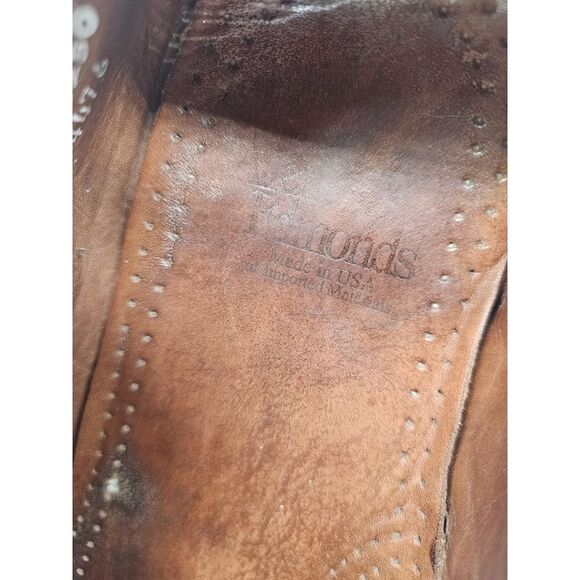 Allen Edmons 2 Eye Men's Penny Loafer Size 10 D‎ Vibram Gumlite Sole Pebbled - Picture 10 of 13